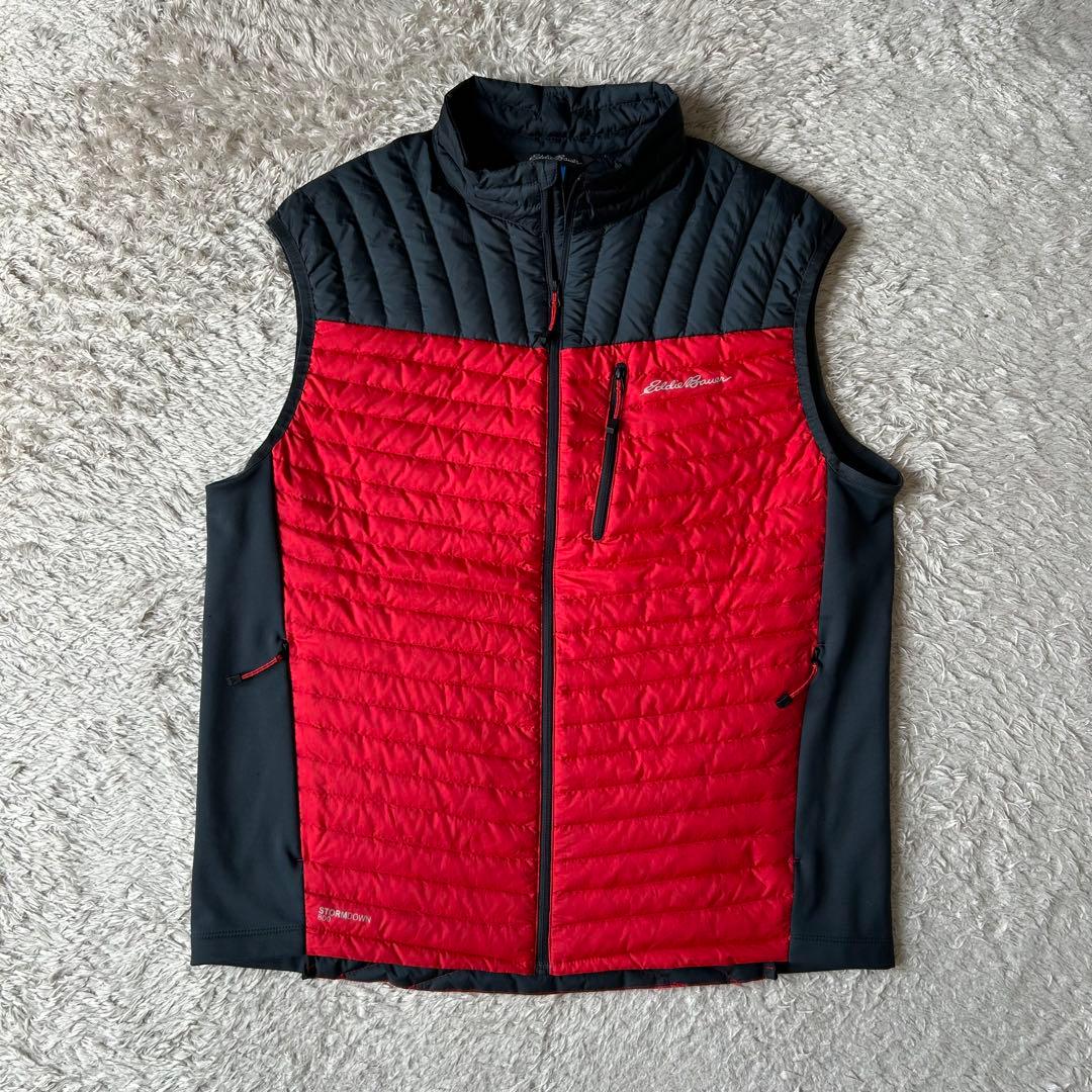 エディーバウアー 00s 800fil down vest L red