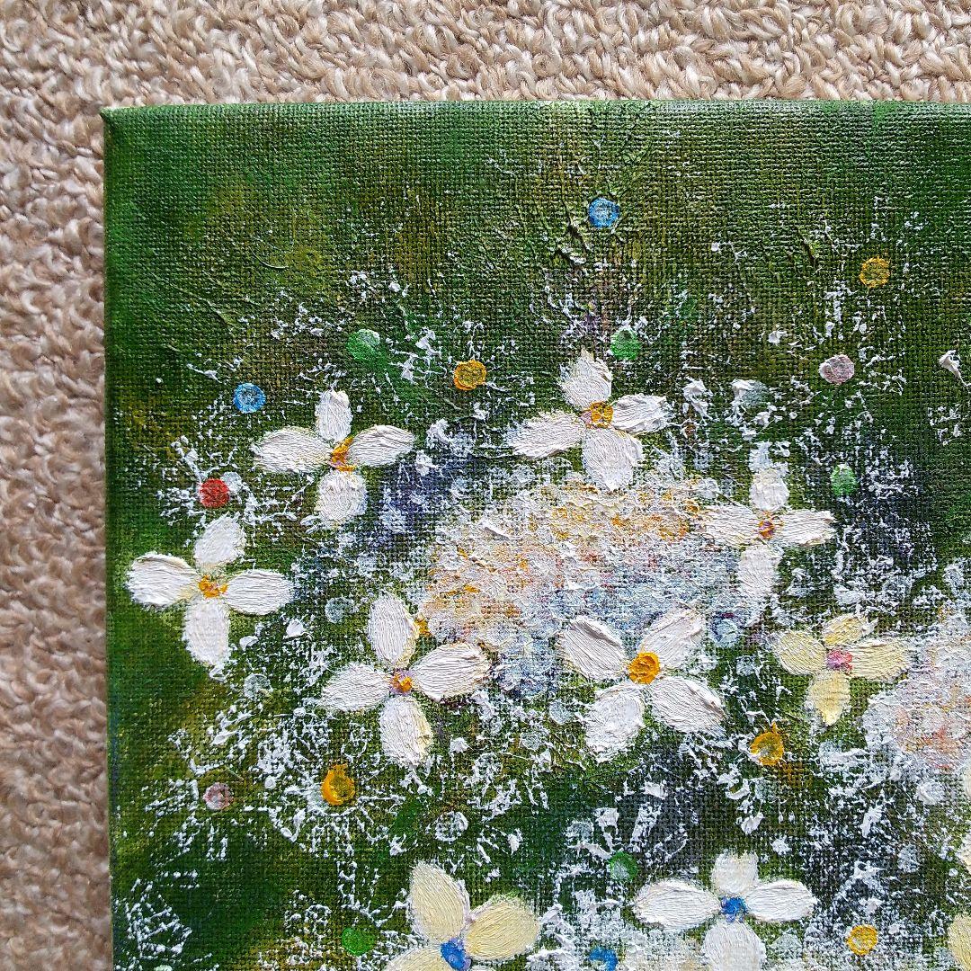 油絵 「紫陽花の輝き」F3号 （匿名配送）