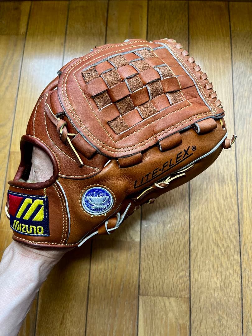 MIZUNO 青カップ　デッドストック　軟式用グローブ　80s