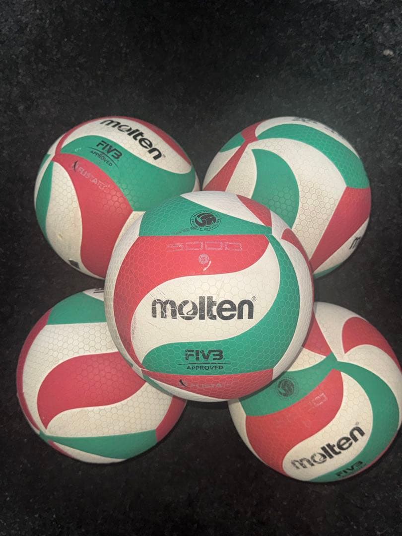 molten FIVB承認 バレーボール 5個セット
