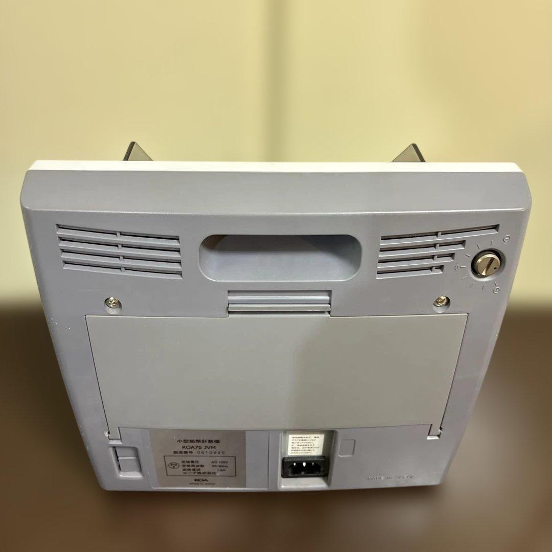 日本製　紙幣係数機　KOA75 JVM マネーカウンター　紙幣計算機