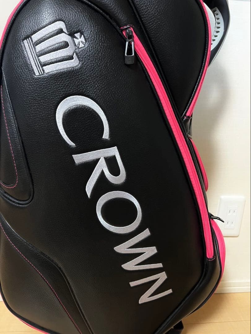 CROWN ゴルフ キャディバック ピンク