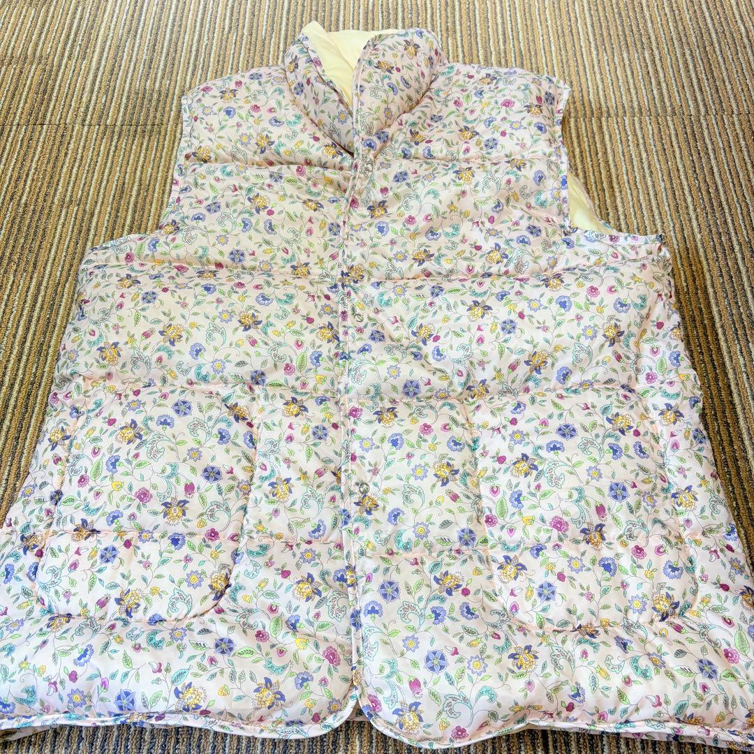 MINTON ミントン　ポンチョ　花柄　リバーシブル