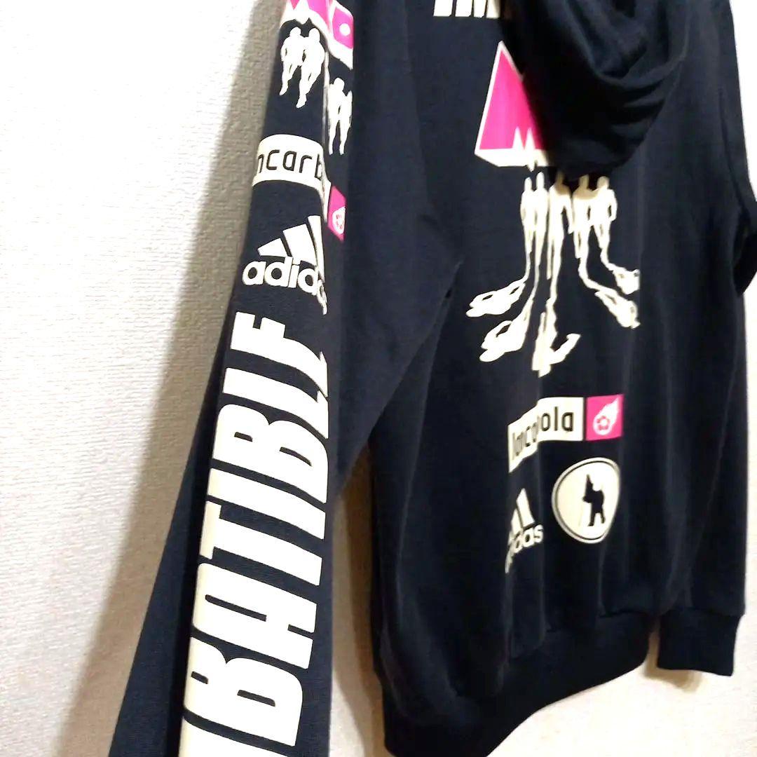 【レア】adidas フルジッパー フード付きジャケット 黒