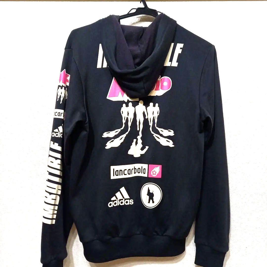 【レア】adidas フルジッパー フード付きジャケット 黒