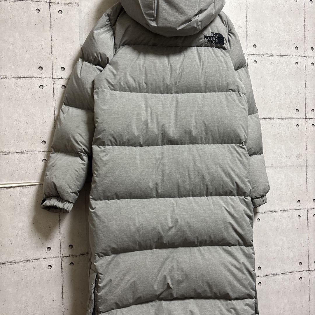 【状態◎】ノースフェイス DRYVENT ロングダウン ベンチコート グレー