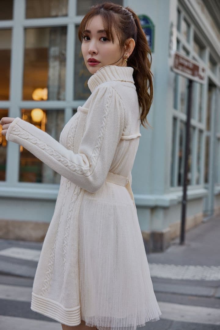 herlipto Clara Cable Knit Dress Sサイズ