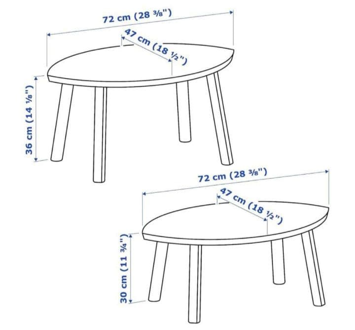 IKEA ストックホルム ネストテーブル ウォールナット