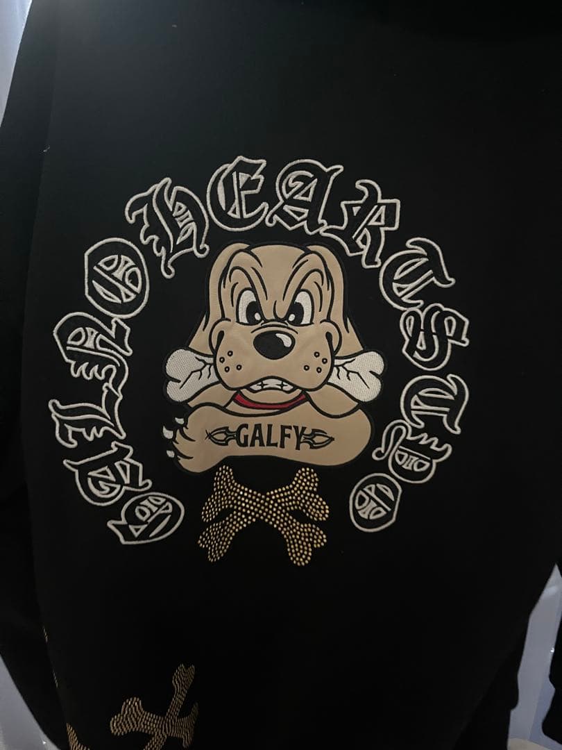 ガルフィー GALFY ピカピカ骨骨 パーカー 中型犬
