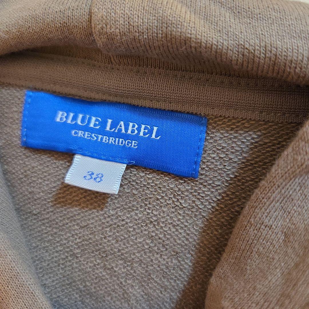 三連休セールBLUE LABELクレストブリッジフード付き レイヤードパーカー