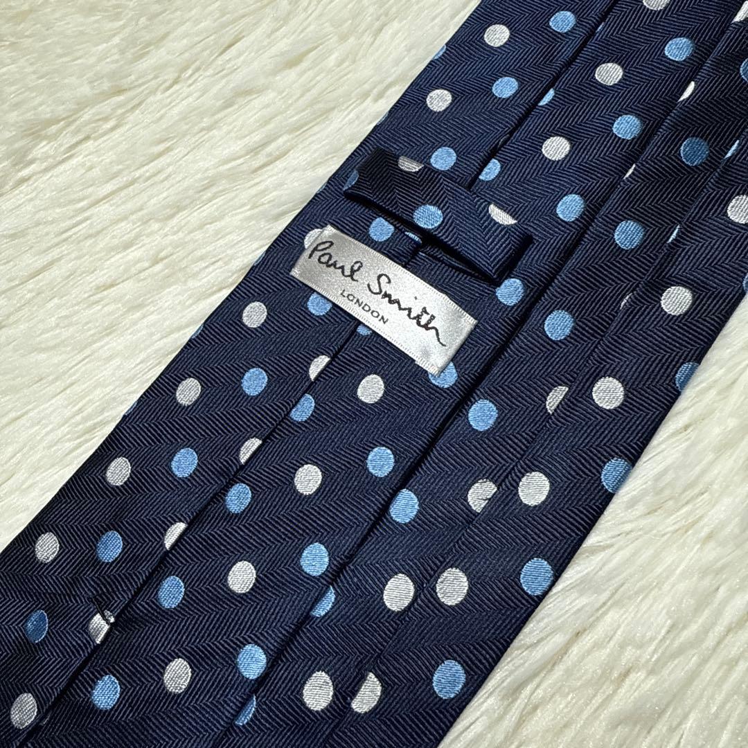 【未使用品】Paul Smith ブランドネクタイ　高級シルク　水玉