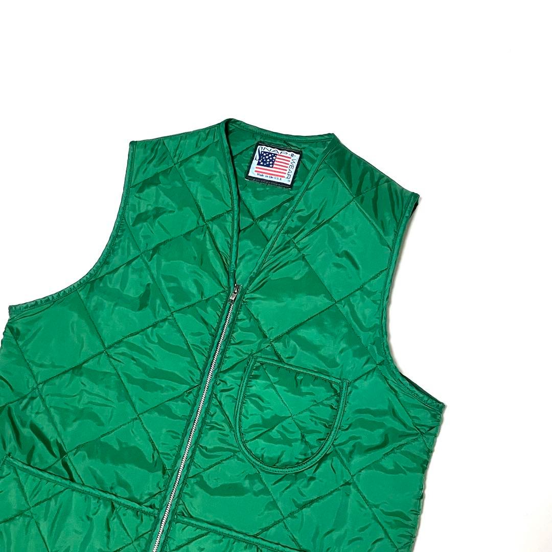SNAP’N WEAR スナップンウェア アメリカ製 キルティング ベスト 緑