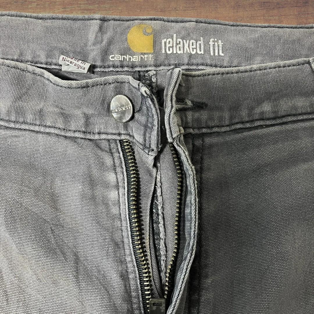 Carhartt ダブルニー ワークパンツ W32 メンズ グレー USA 古着