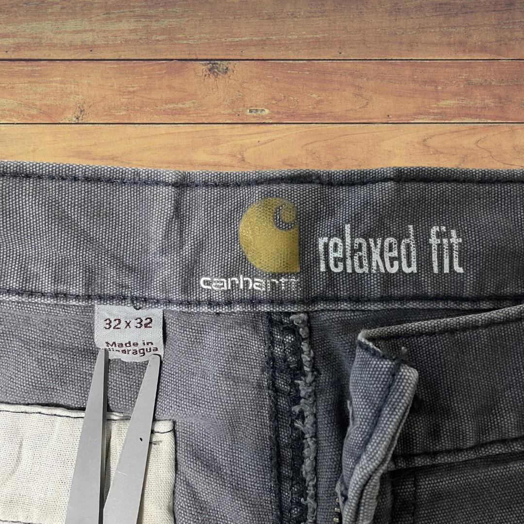 Carhartt ダブルニー ワークパンツ W32 メンズ グレー USA 古着