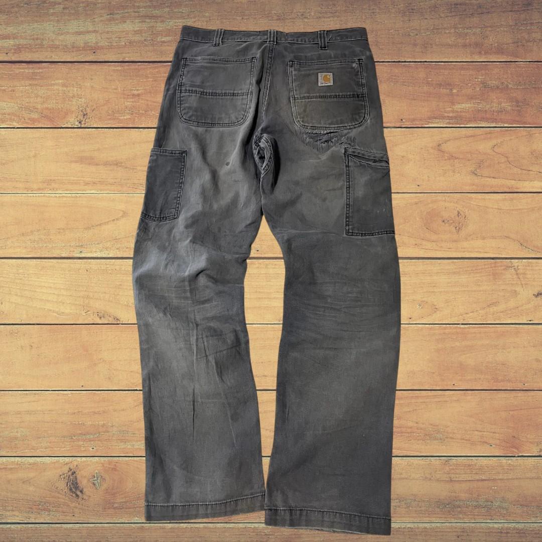 Carhartt ダブルニー ワークパンツ W32 メンズ グレー USA 古着