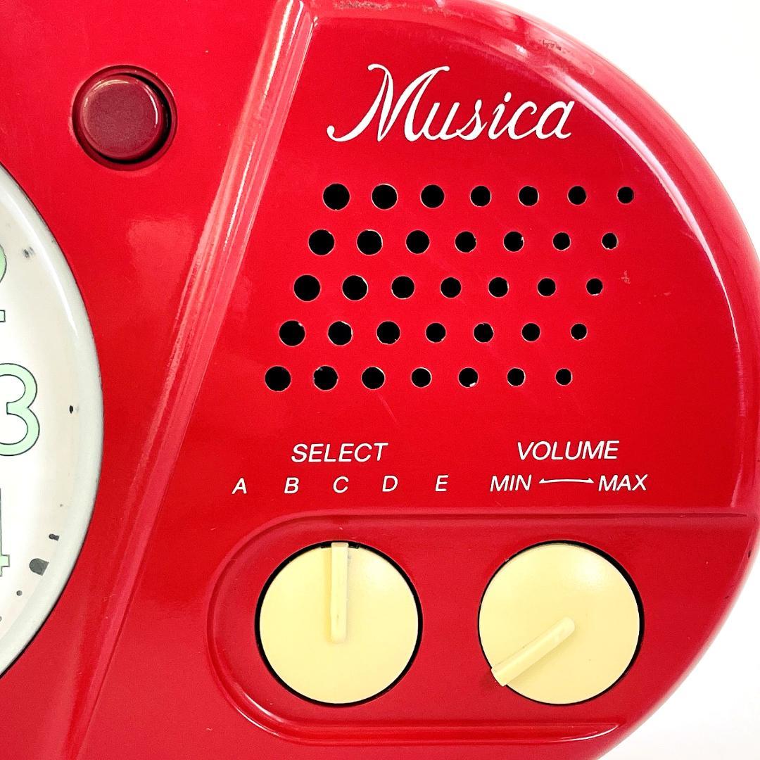 SEIKO Musica QM703R 目覚まし時計 昭和レトロ R8YC345