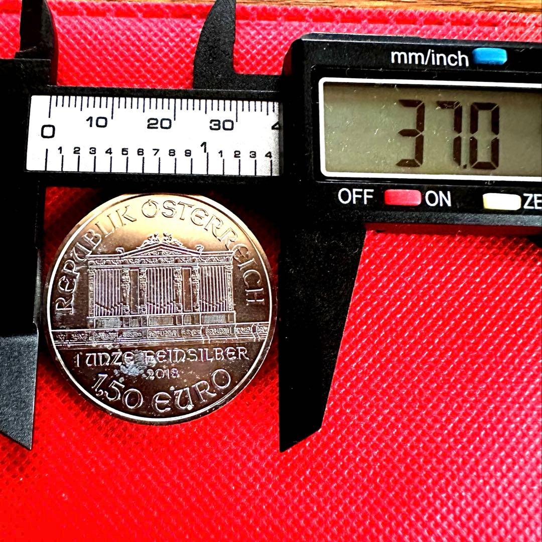 オーストリア 2018年　ウィーン 1,50ユーロ銀貨（1オンス）美品