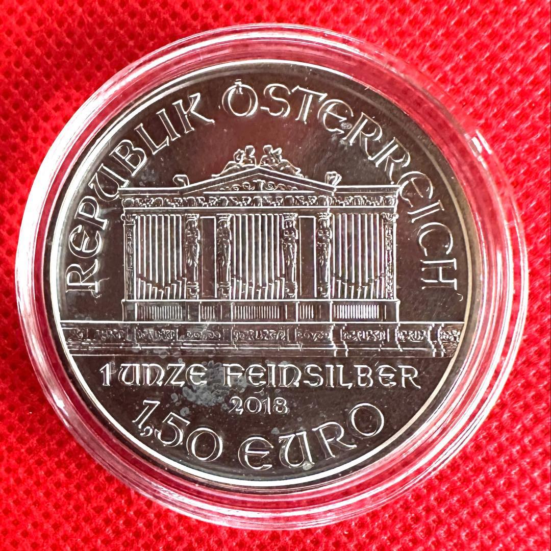オーストリア 2018年　ウィーン 1,50ユーロ銀貨（1オンス）美品