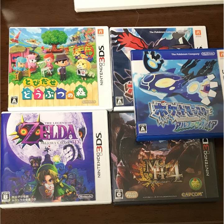 ニンテンドー 3ds ll ホワイト ソフト5点&アダプターセット