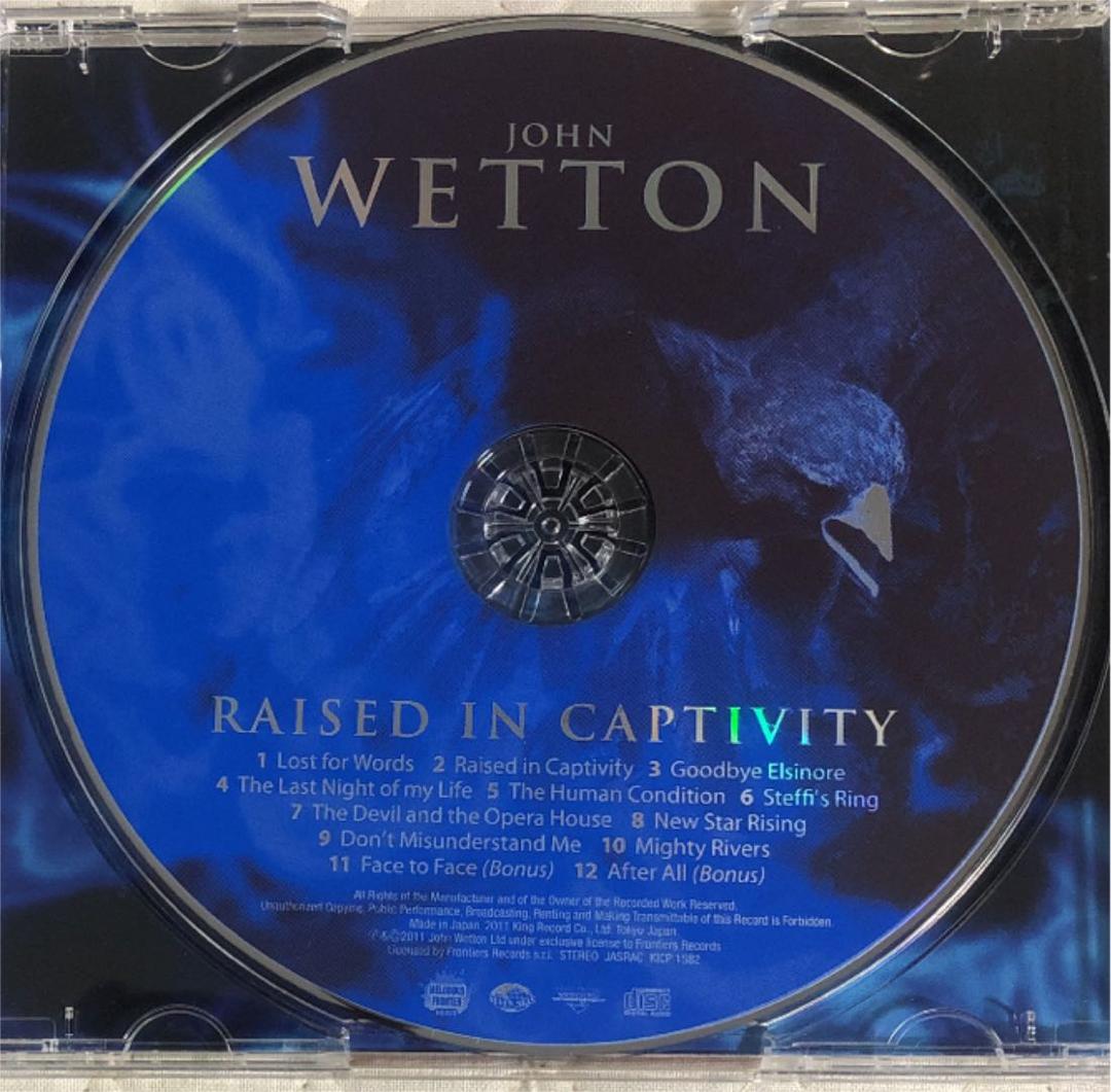 帯付き！国内盤！John Wetton/ RAISED IN CAPTIVITY