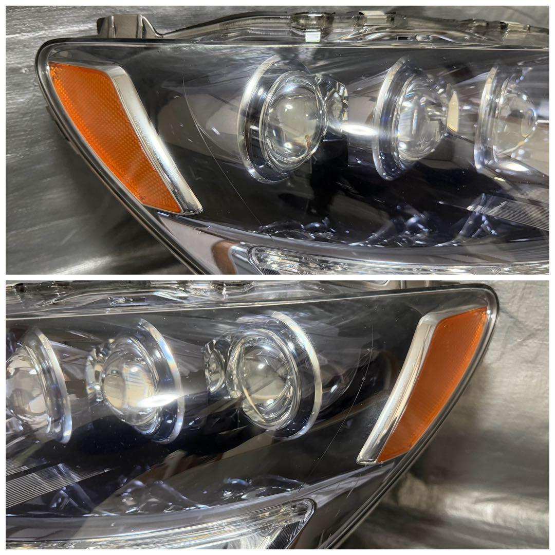 レクサス UVF45 LS600h 純正 LED 前期 ヘッドライト セット27
