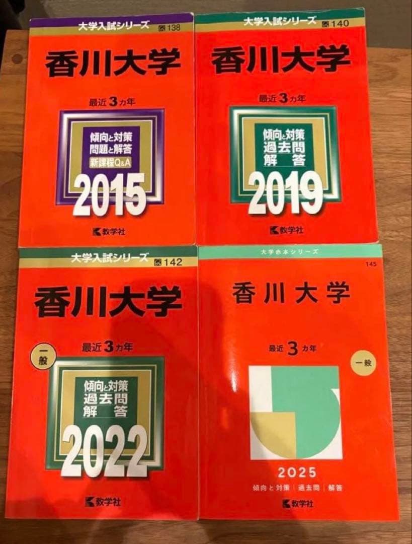 【 赤本 】香川大学 過去問 2015 2019 2022 2025 教学社