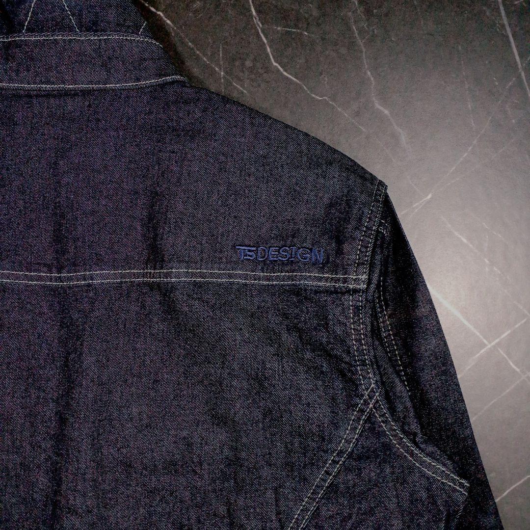 TS DESIGN 作業着 ストレッチデニム上下セット LL