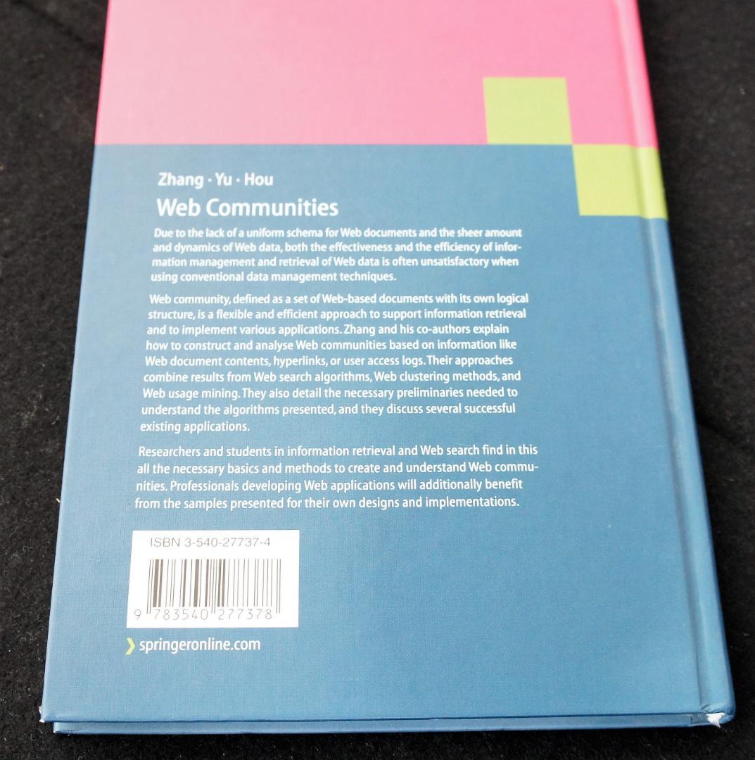 洋書 Web Communities