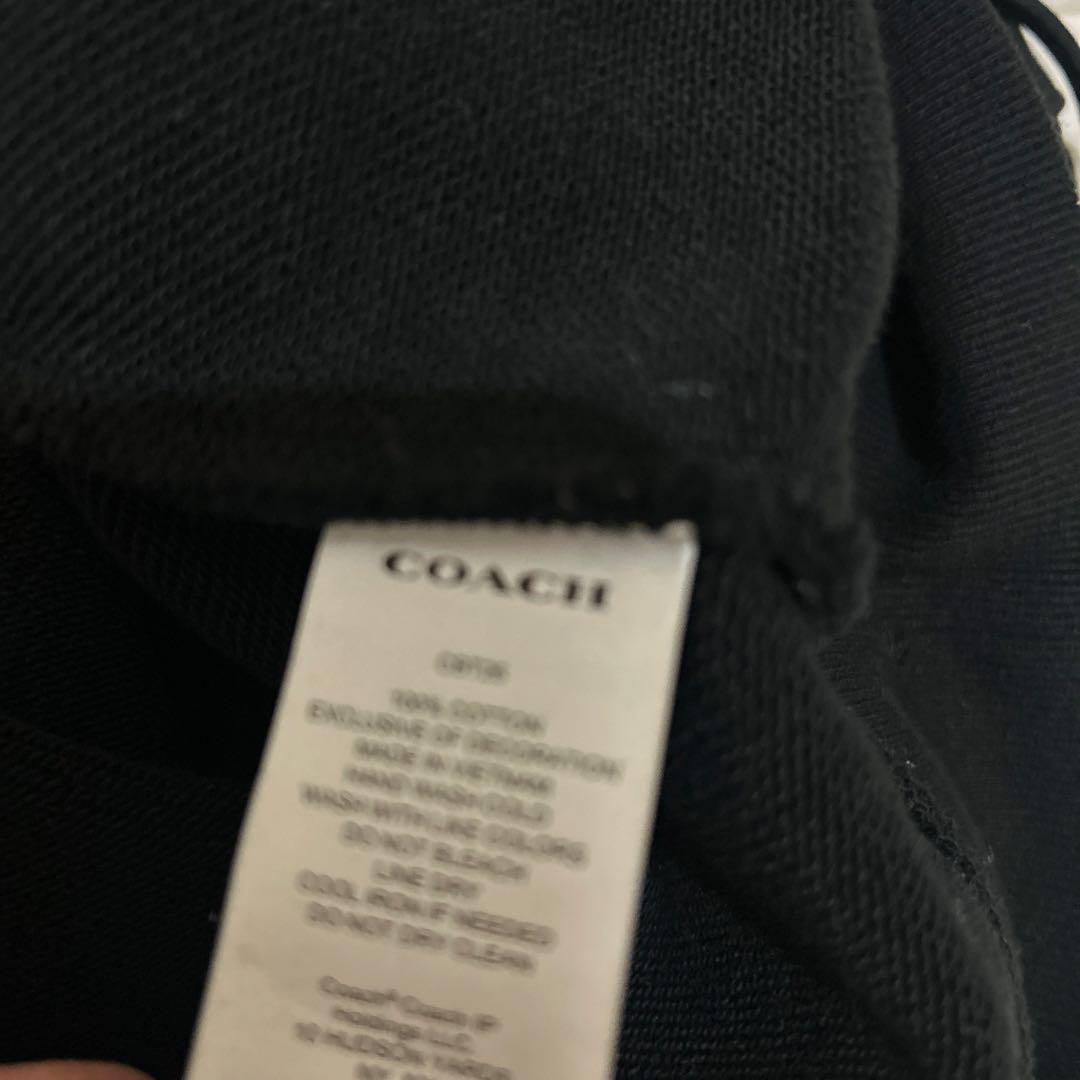 COACH MATIN KIM ブラック オーバーサイズ パーカーユニセックス