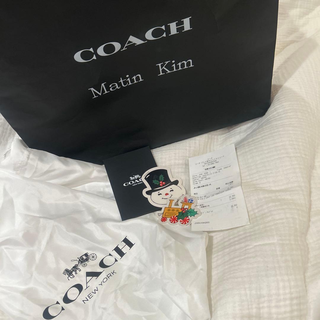 COACH MATIN KIM ブラック オーバーサイズ パーカーユニセックス