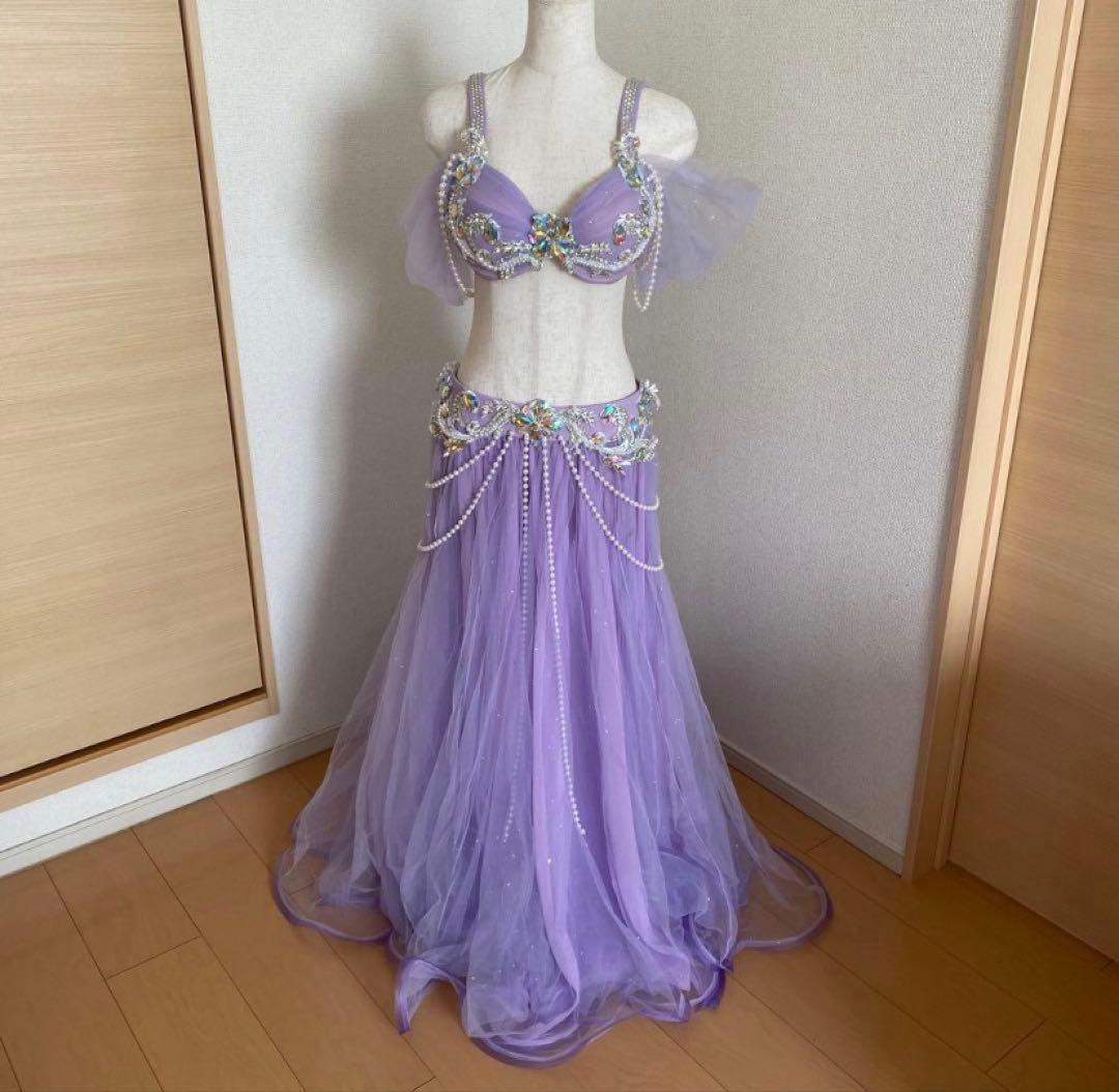 最大値引き！　ベリーダンス衣装　L ティファニーブルー　マーメイド