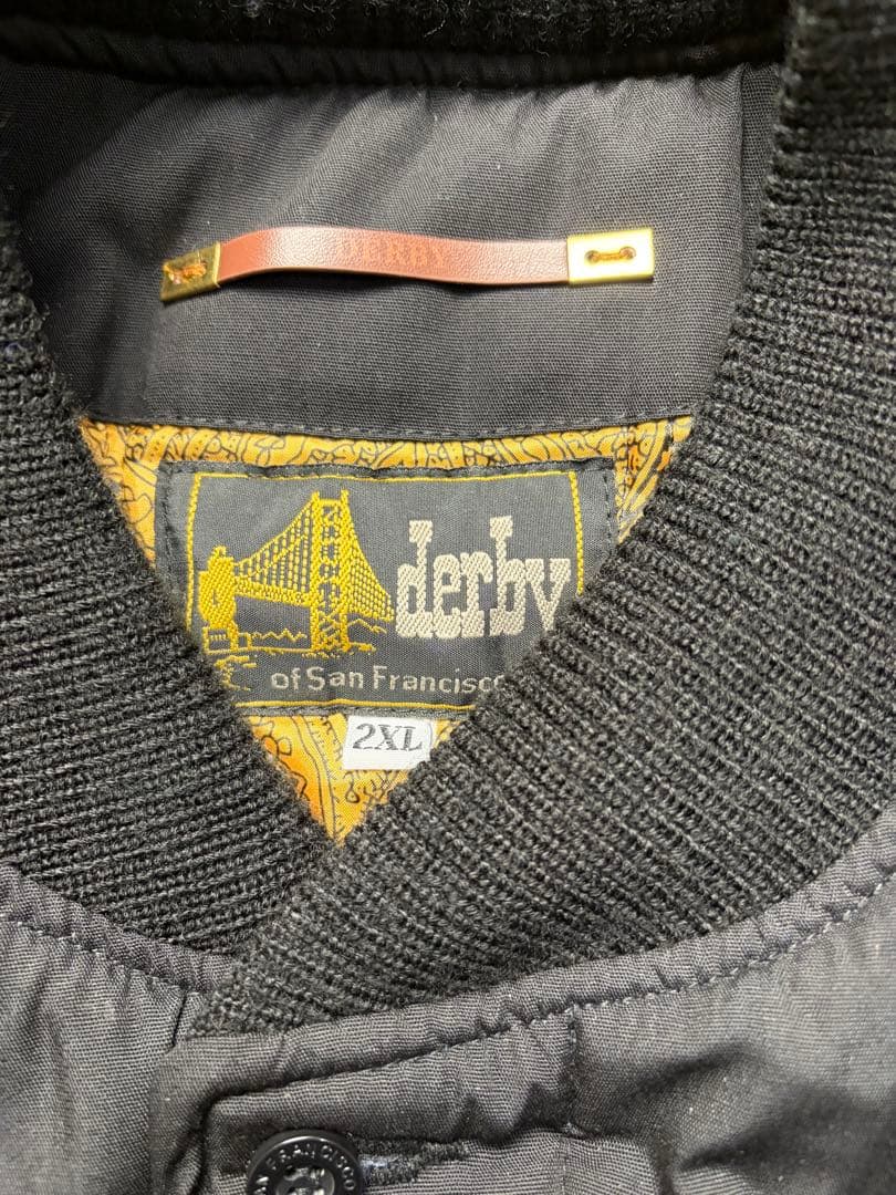 Derby of San Francisco ベスト 黒 2XL ペイズリー