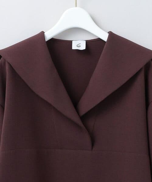 6(ROKU)ロクSAILOR COLLAR SHIRTセーラーカラーシャツ