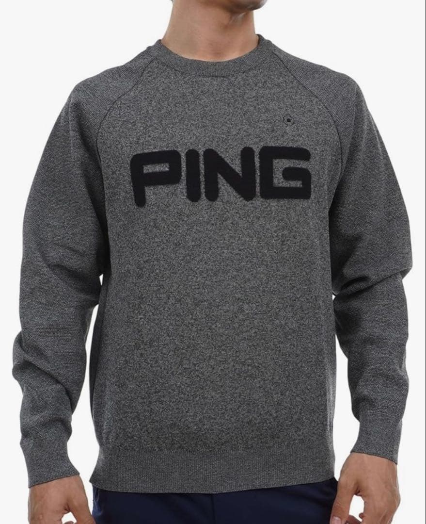 PING ゴルフ クルーネックニット LL