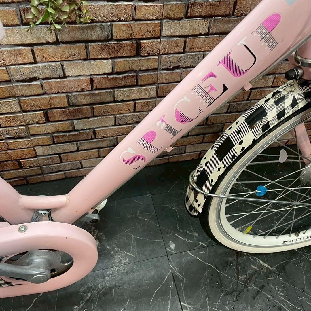【106】子供用自転車 子供車 SPICEUP ピンク 20インチ シングル