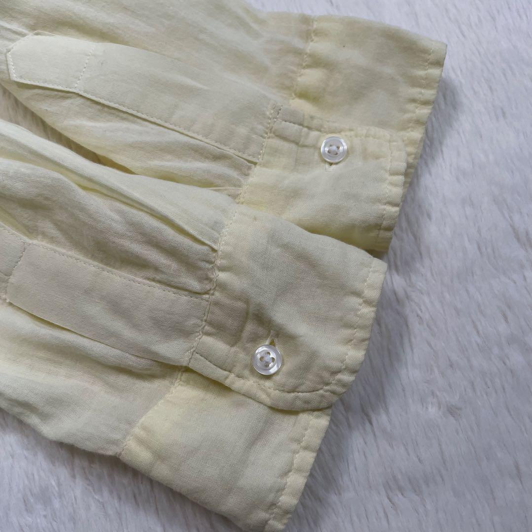 美品《Frank&Eileen フランクアンドアイリーン》長袖シャツ イエロー