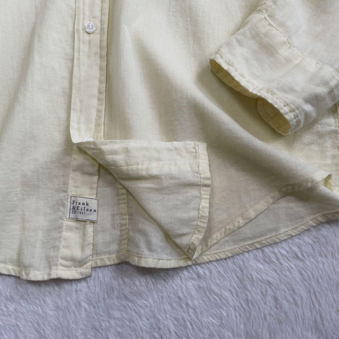 美品《Frank&Eileen フランクアンドアイリーン》長袖シャツ イエロー