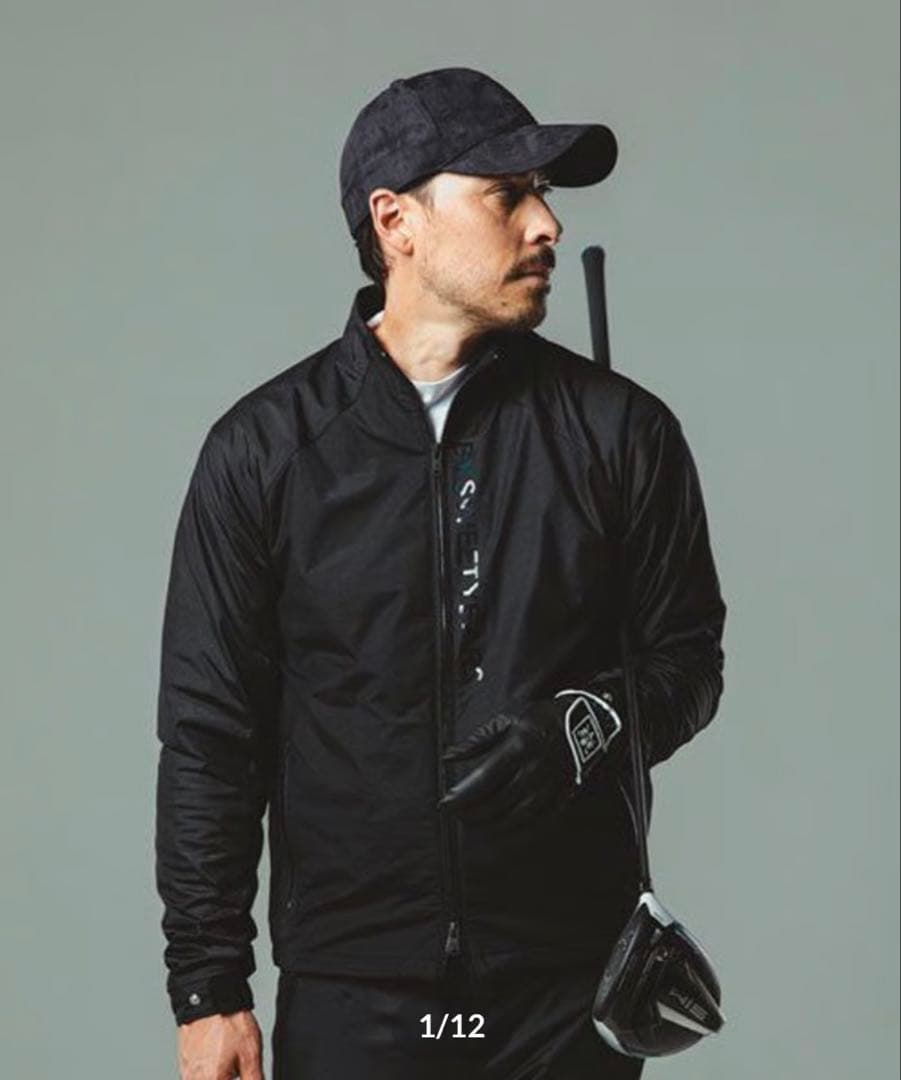 【美品】SY32 ゴルフ セットアップ 上下L 黒 定価52,000円