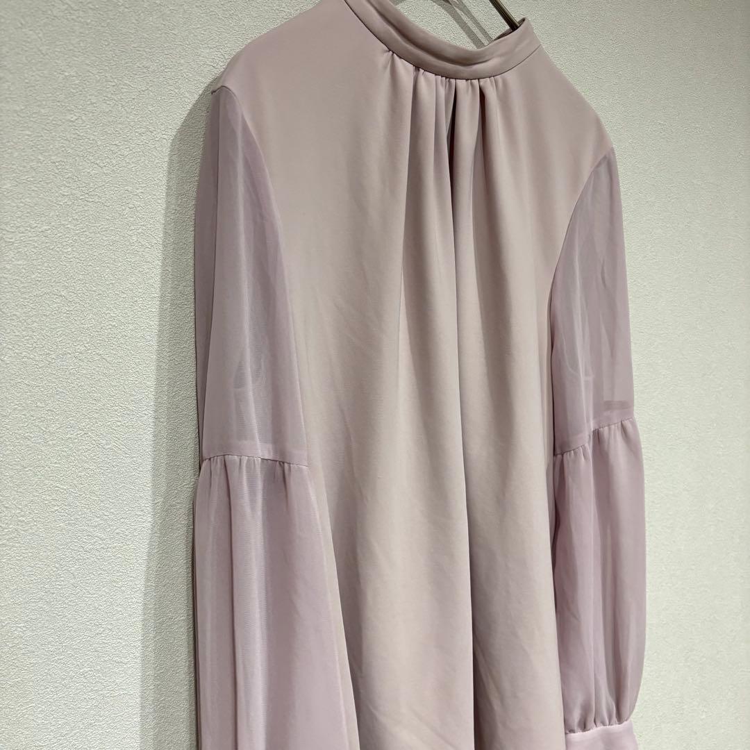 美品✨PINKY & DIANNE ブラウス シフォン シアー ピンク