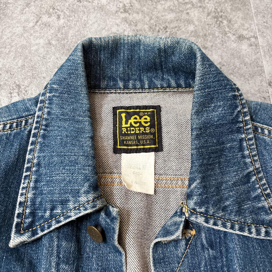 90s Lee リー 0424 101J 復刻 デニムジャケット Ｌ