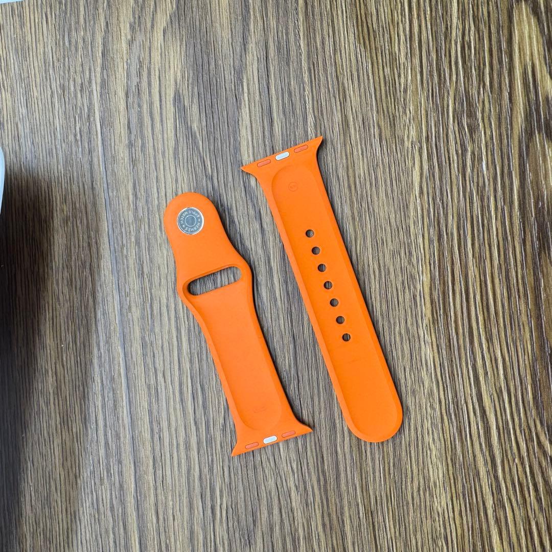 2231 Apple Watch エルメス　オレンジ　ラバー　シリコン　スポーツ