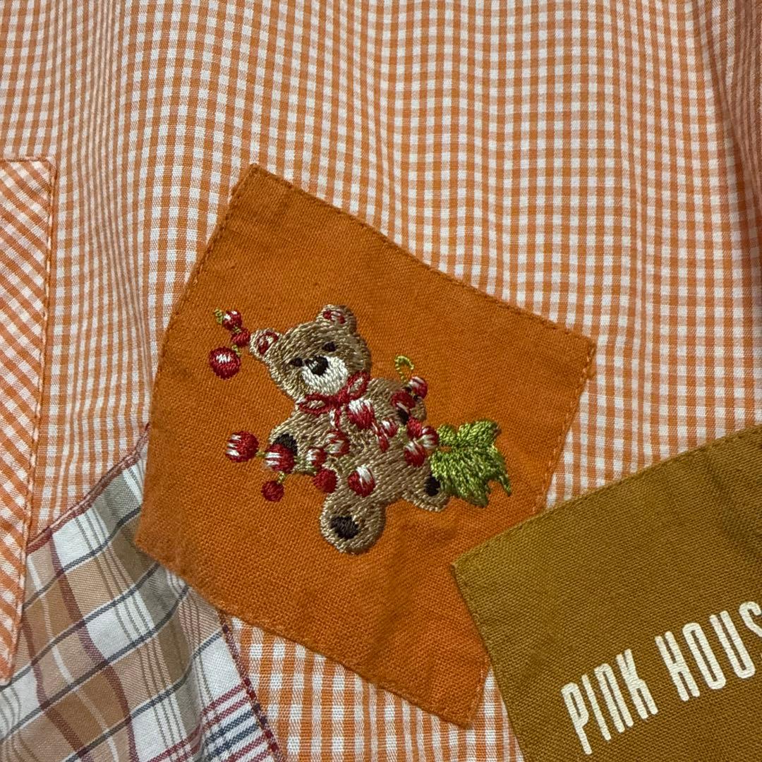 【美品】pink house シャツ　くまさん　クッキー