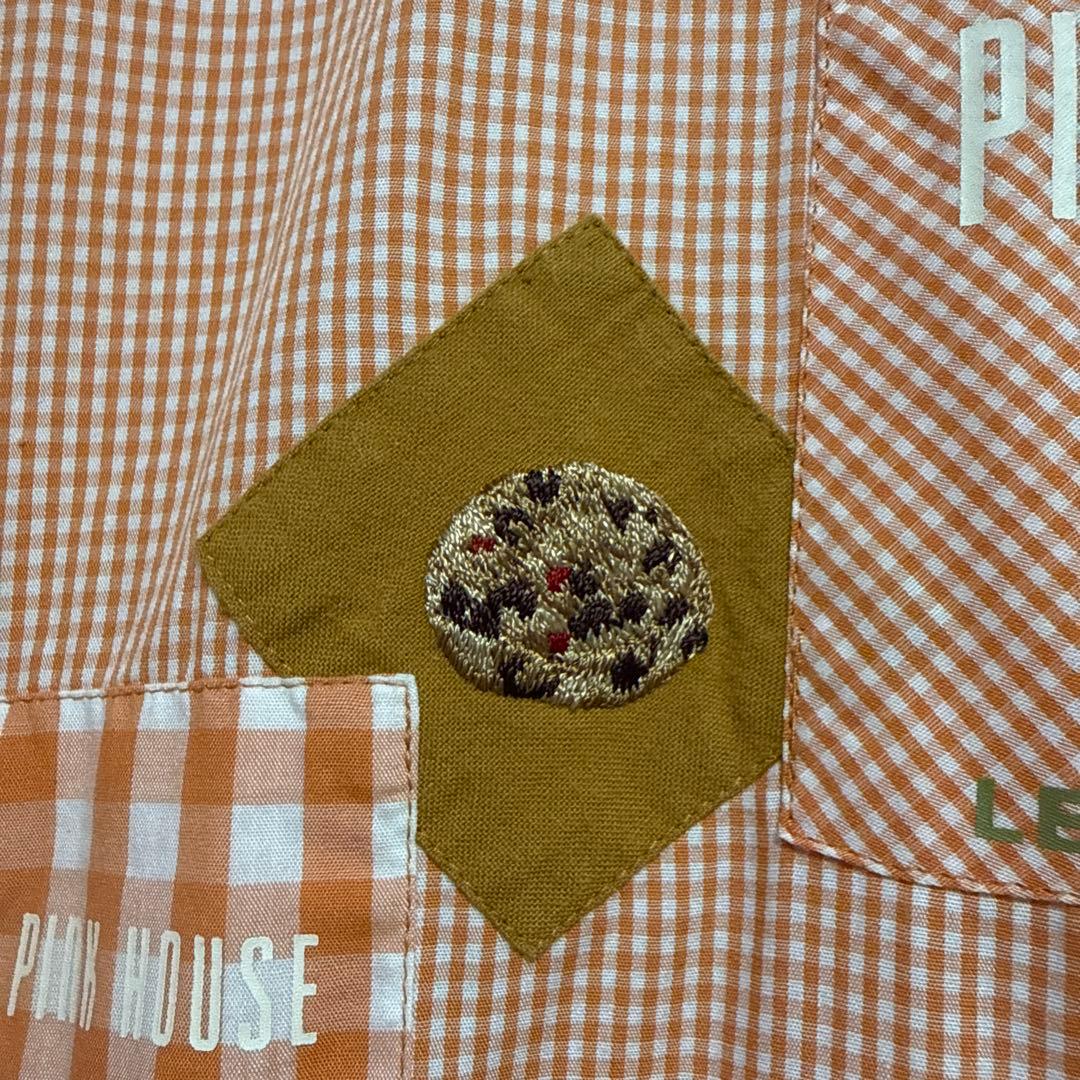 【美品】pink house シャツ　くまさん　クッキー