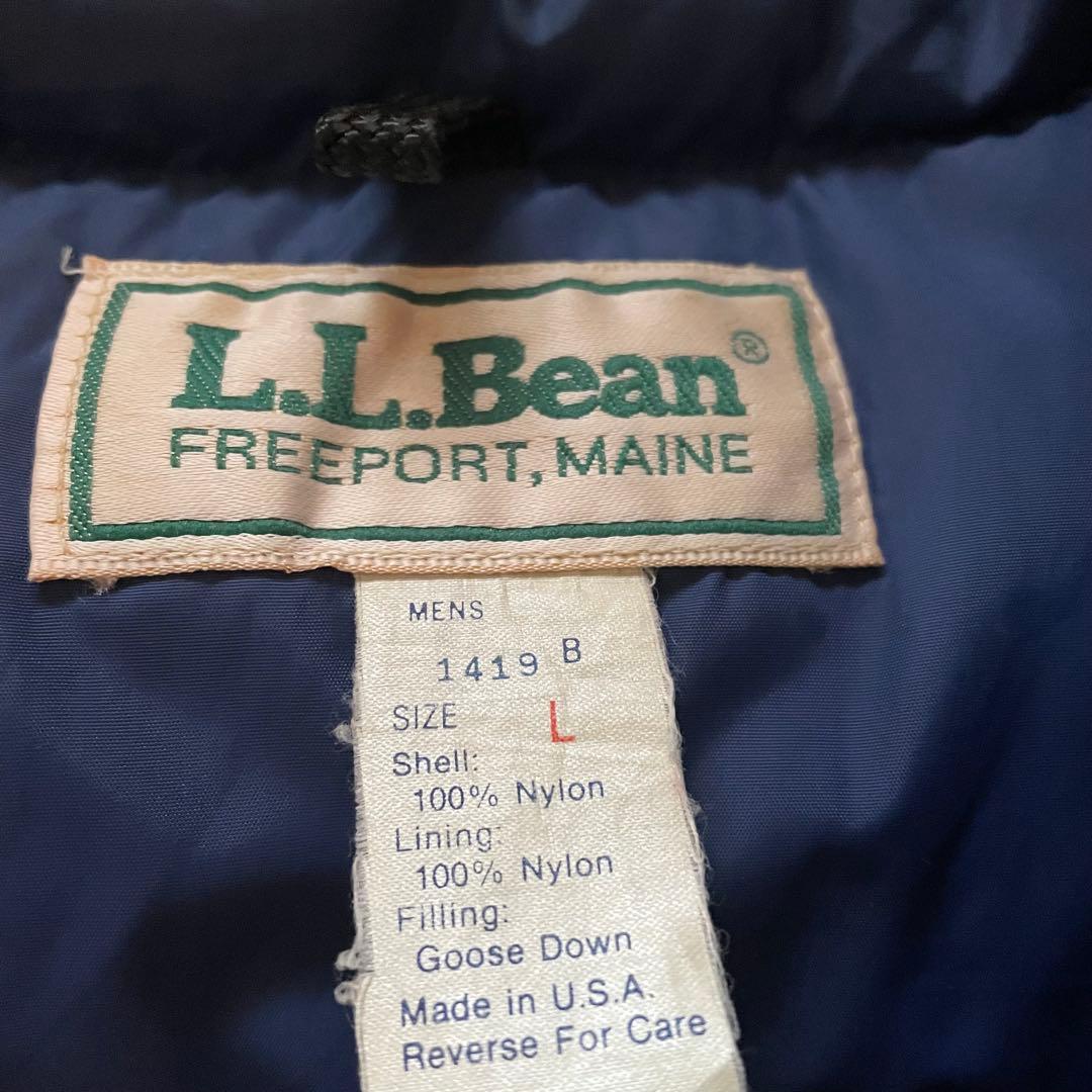 L.L.Bean ダウンベスト USA製 80s グースダウン L