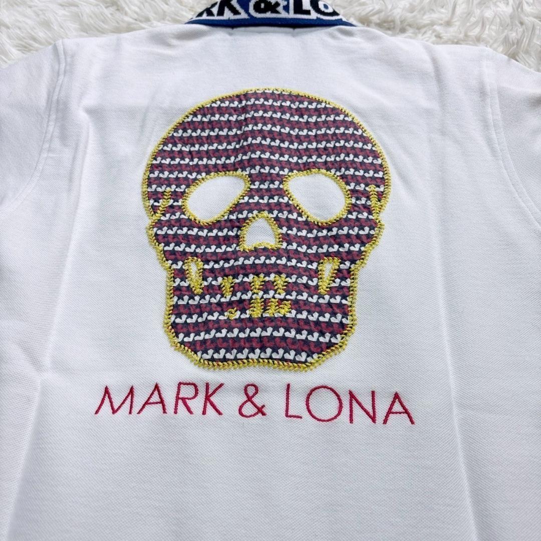 MARK & LONA 　ディズニーコラボ　スカル刺繍ポロシャツ　Sサイズ