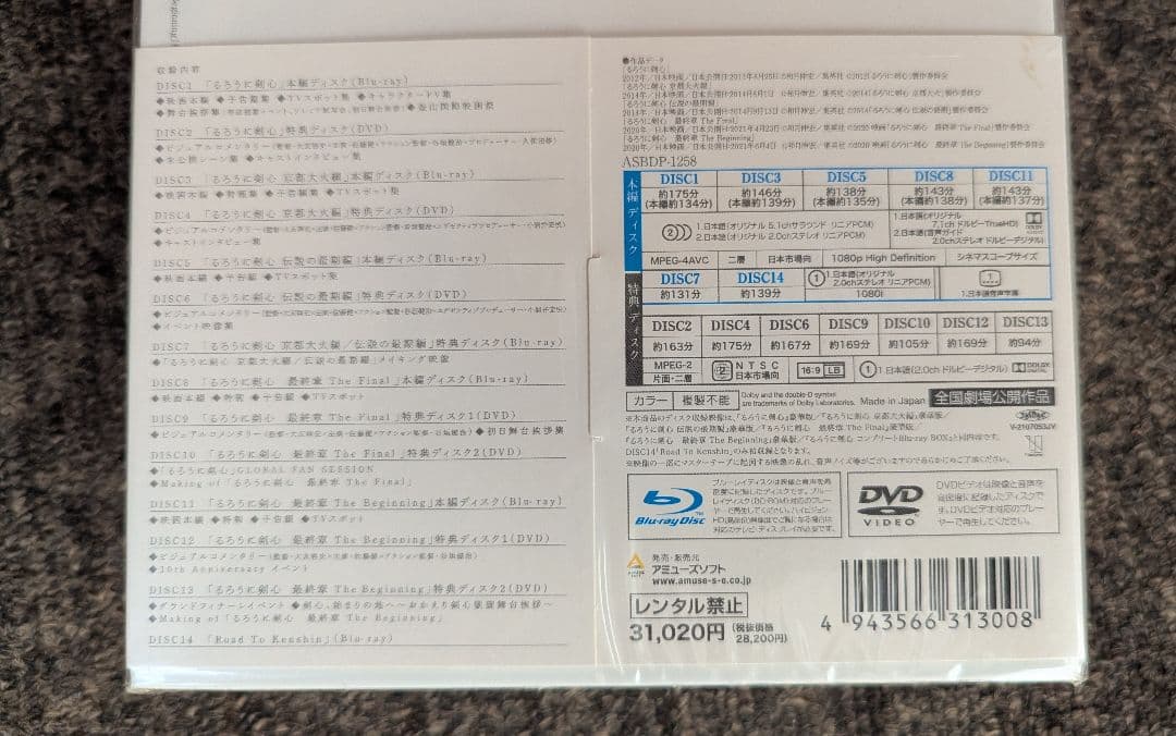 【新品未開封】るろうに剣心 パーフェクト Blu-ray BOX〈数量限定生産〉