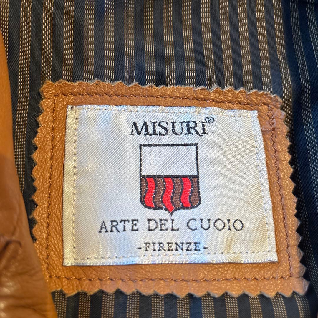 90sヴィンテージ イタリア製 MISURI 極上ラムスキン レザージャケット
