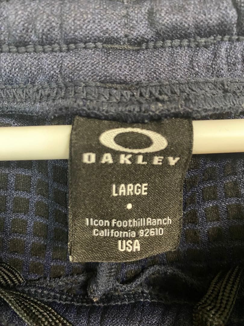 OAKLEY ジャージ上下セット 上XL 下Lサイズ　ネイビー&ライムグリーン色