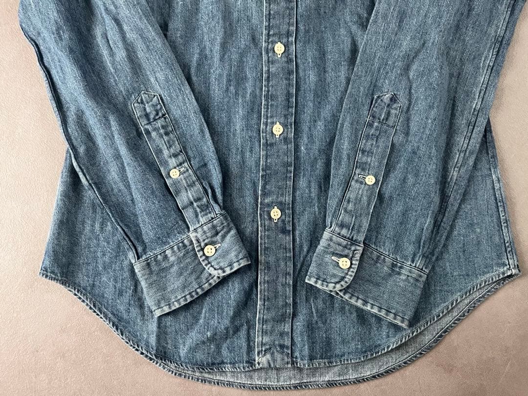 【定番】Ralph Lauren ボタンダウン デニム シャツ ダンガリー