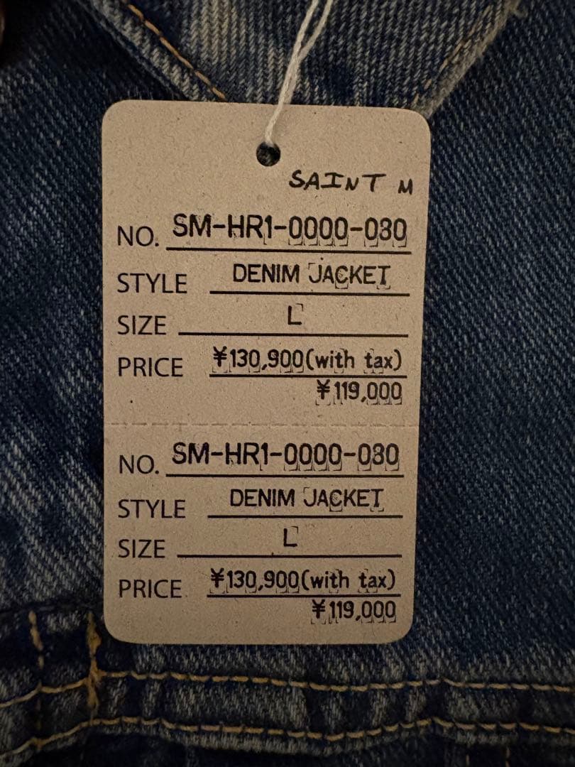 セントマイケル26SS新作DENIM JACKET L極美品デニムジャケット